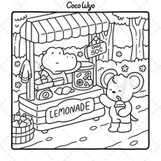 PENGUIN Cozy Friends Coloring Book