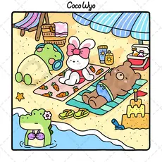 PENGUIN Cozy Friends Coloring Book