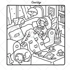 PENGUIN Girl Moments Coloring Book