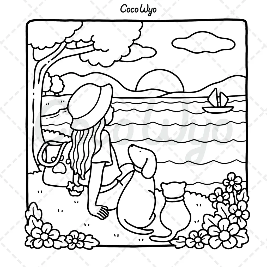 PENGUIN Girl Moments Coloring Book