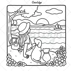 PENGUIN Girl Moments Coloring Book