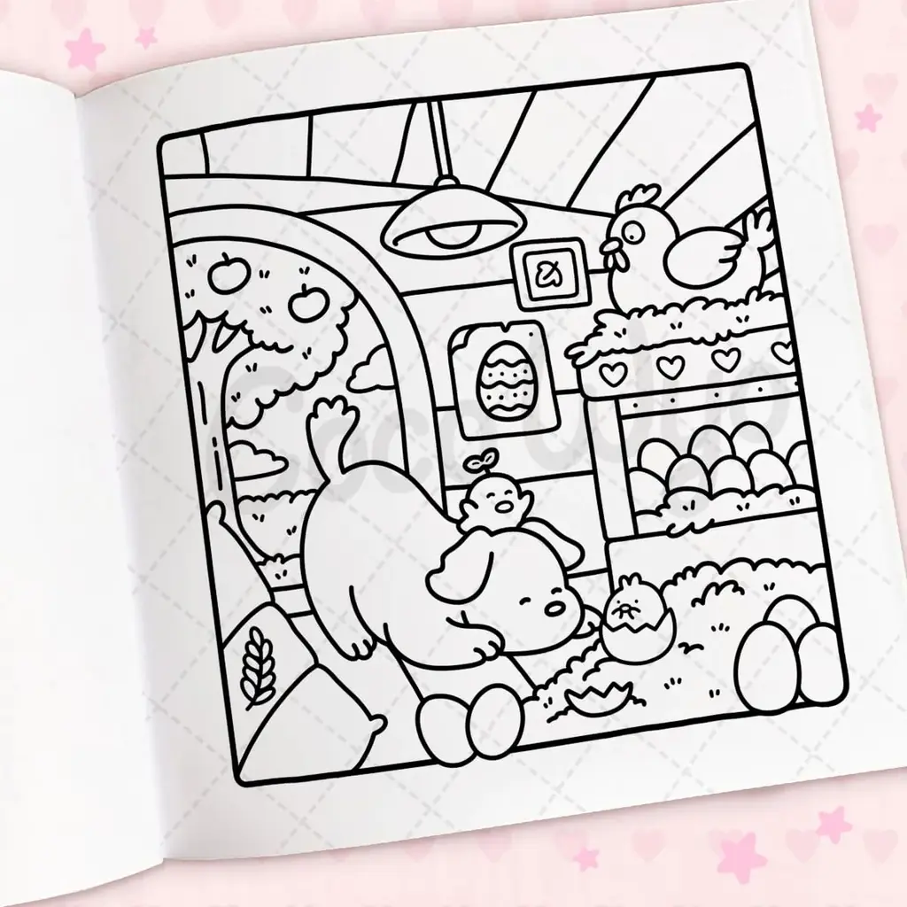PENGUIN Cozy Cuties Coloring Book
