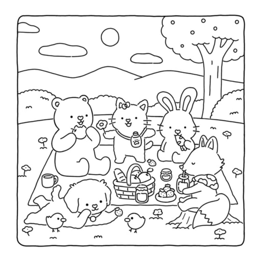 PENGUIN Fuzzy Hygge: Fuzzy Friends Coloring Book
