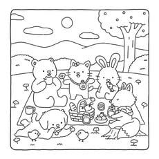 PENGUIN Fuzzy Hygge: Fuzzy Friends Coloring Book