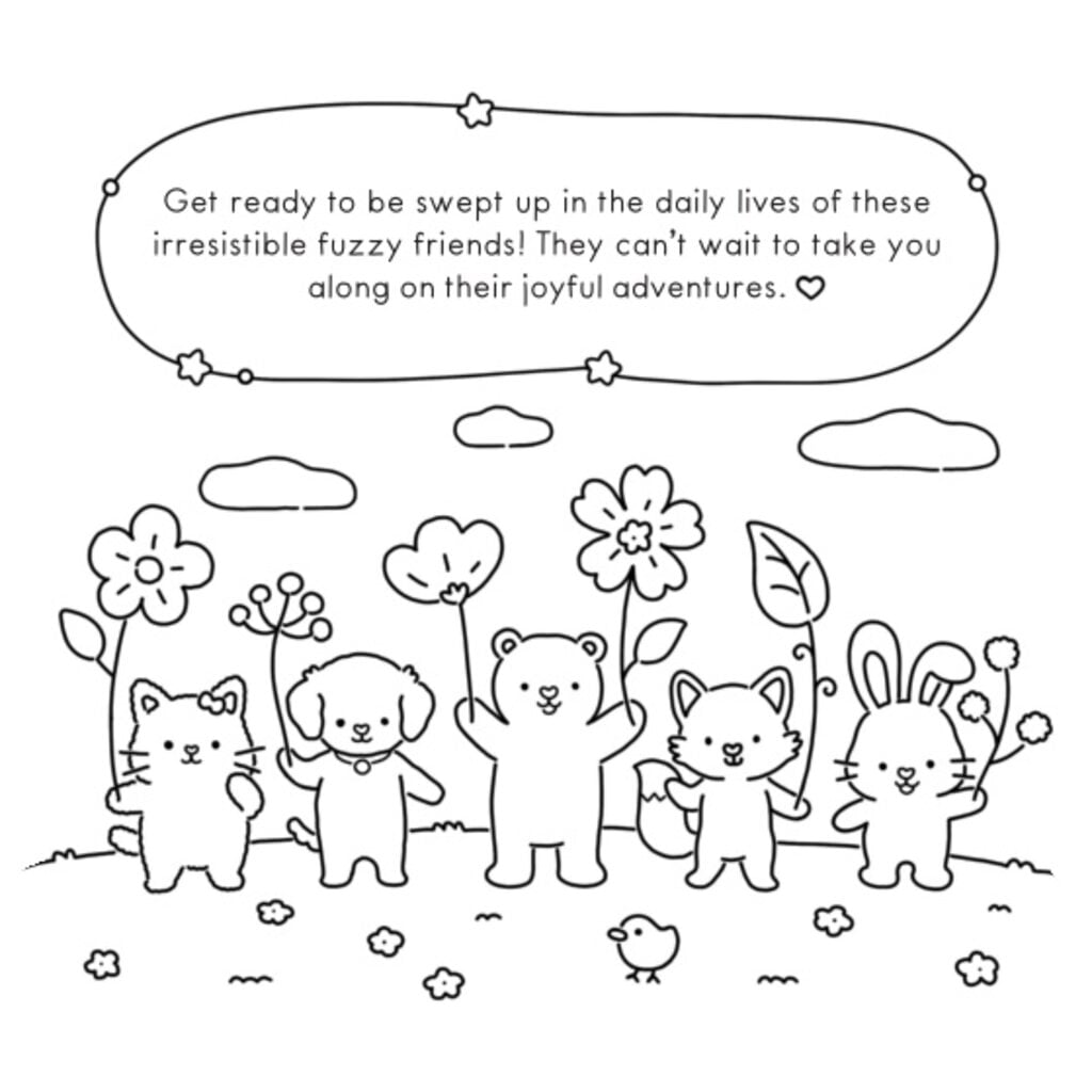 PENGUIN Fuzzy Hygge: Fuzzy Friends Coloring Book