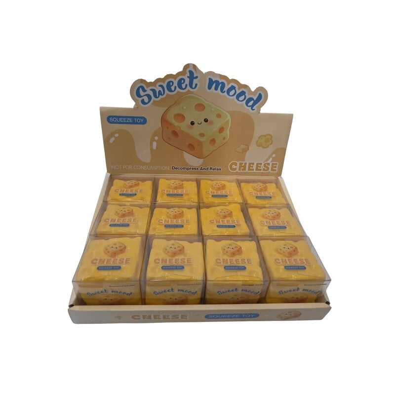TOY MANIA Crunchy Cheese Squishy (TM)