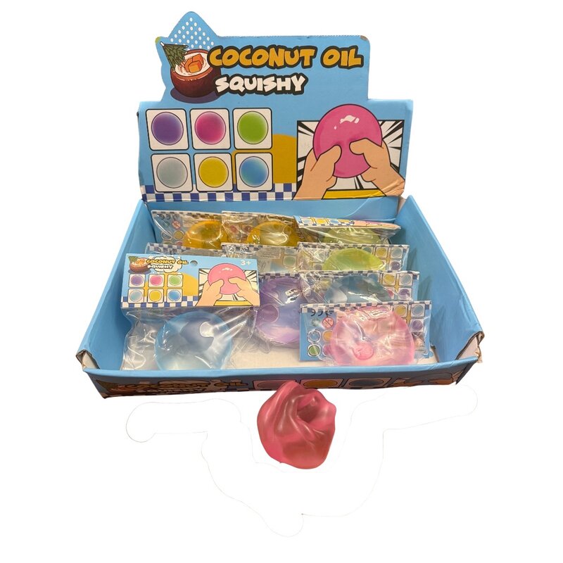 TOY MANIA Coconut Oil Squishy Assorted Colors