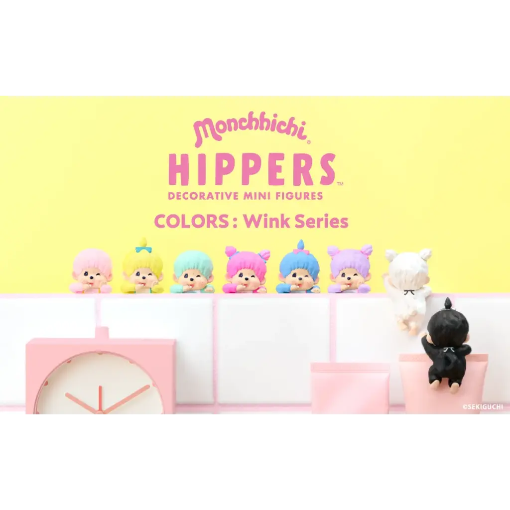 Dreams USA Hippers Monchhichi Pastel Colors Winking
