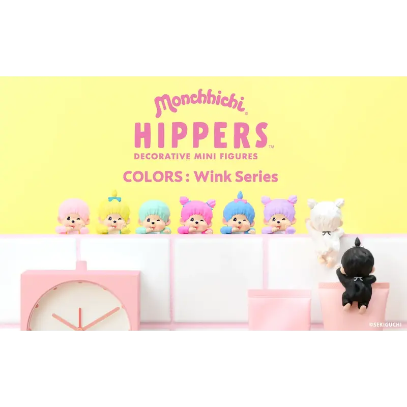 Dreams USA Hippers Monchhichi Pastel Colors Winking