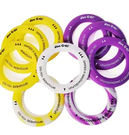 Disc Go! Yellow, White, & Purple Disc GO! w/ Carry Band