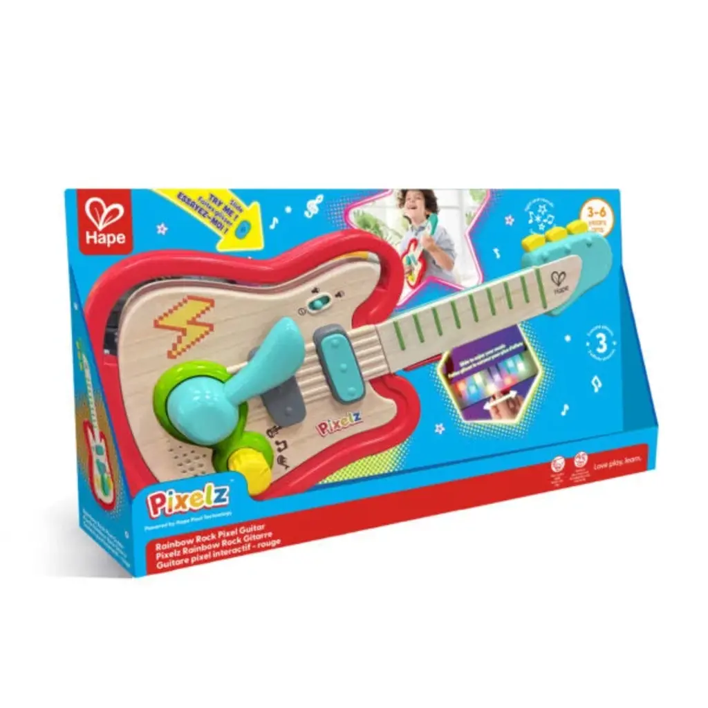 HAPE INTERNATIONAL Pixelz Rainbow Rock Guitar