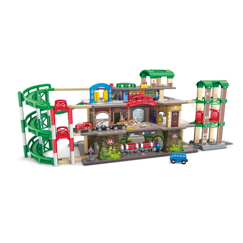 HAPE INTERNATIONAL Multi-Level Railway City Set *In Store Pickup Only*