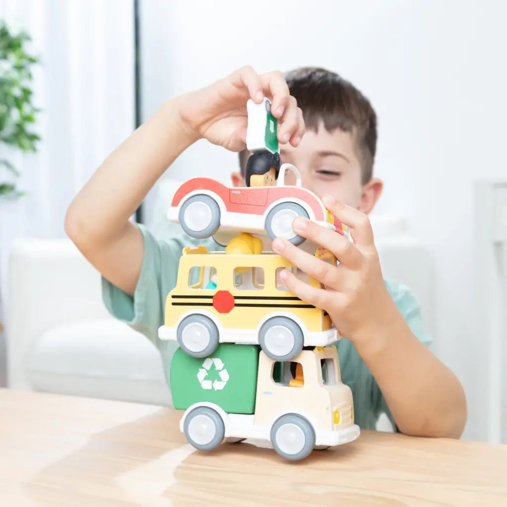 MELISSA & DOUG Cheery Lane Vehicles Play Set