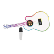 WIRELESS EXPRESS Rock Star Guitar & Microphone Karaoke Set White