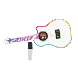 WIRELESS EXPRESS Rock Star Guitar & Microphone Karaoke Set White