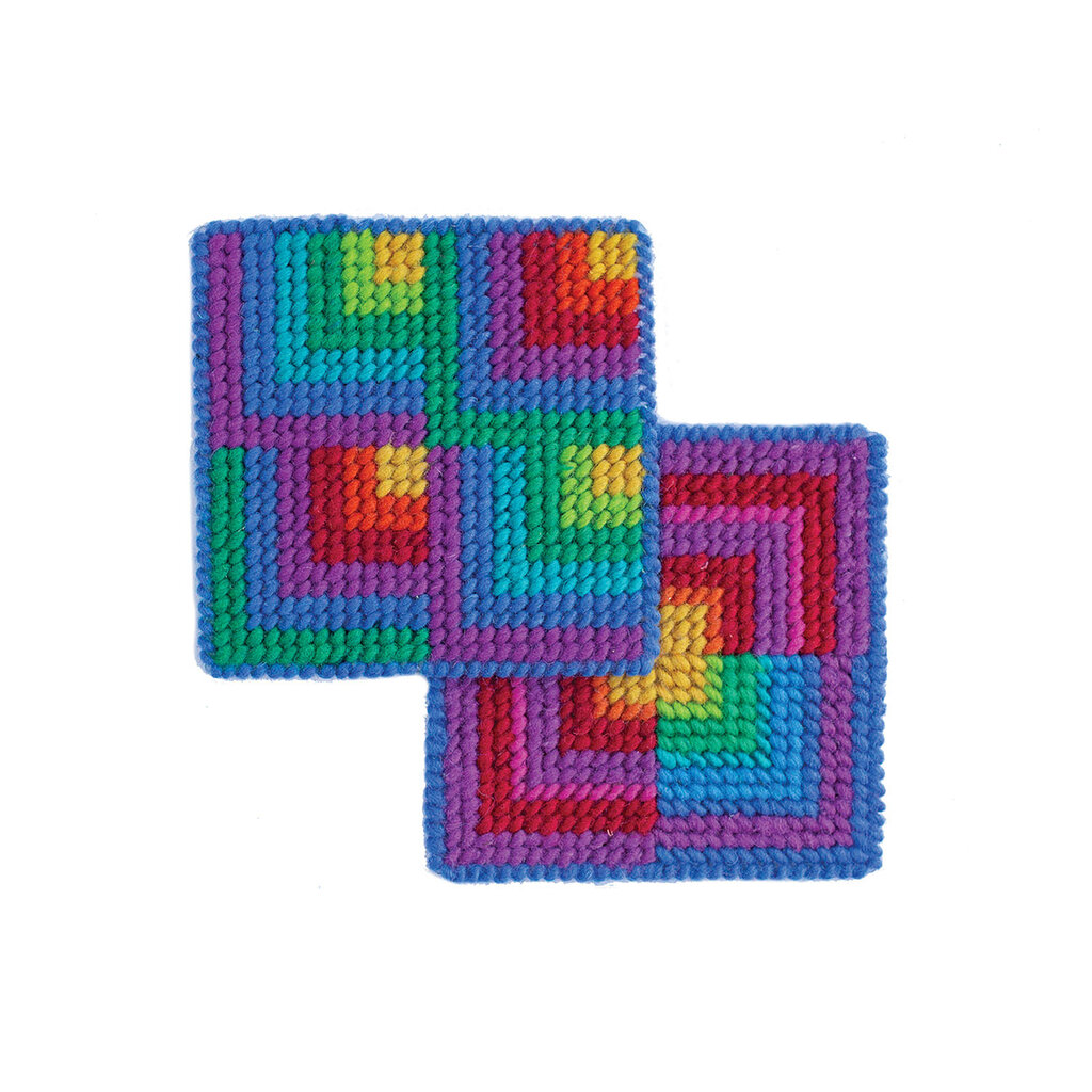 HARRISVILLE Discover Needlepoint Coaster Kit