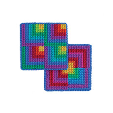 HARRISVILLE Discover Needlepoint Coaster Kit
