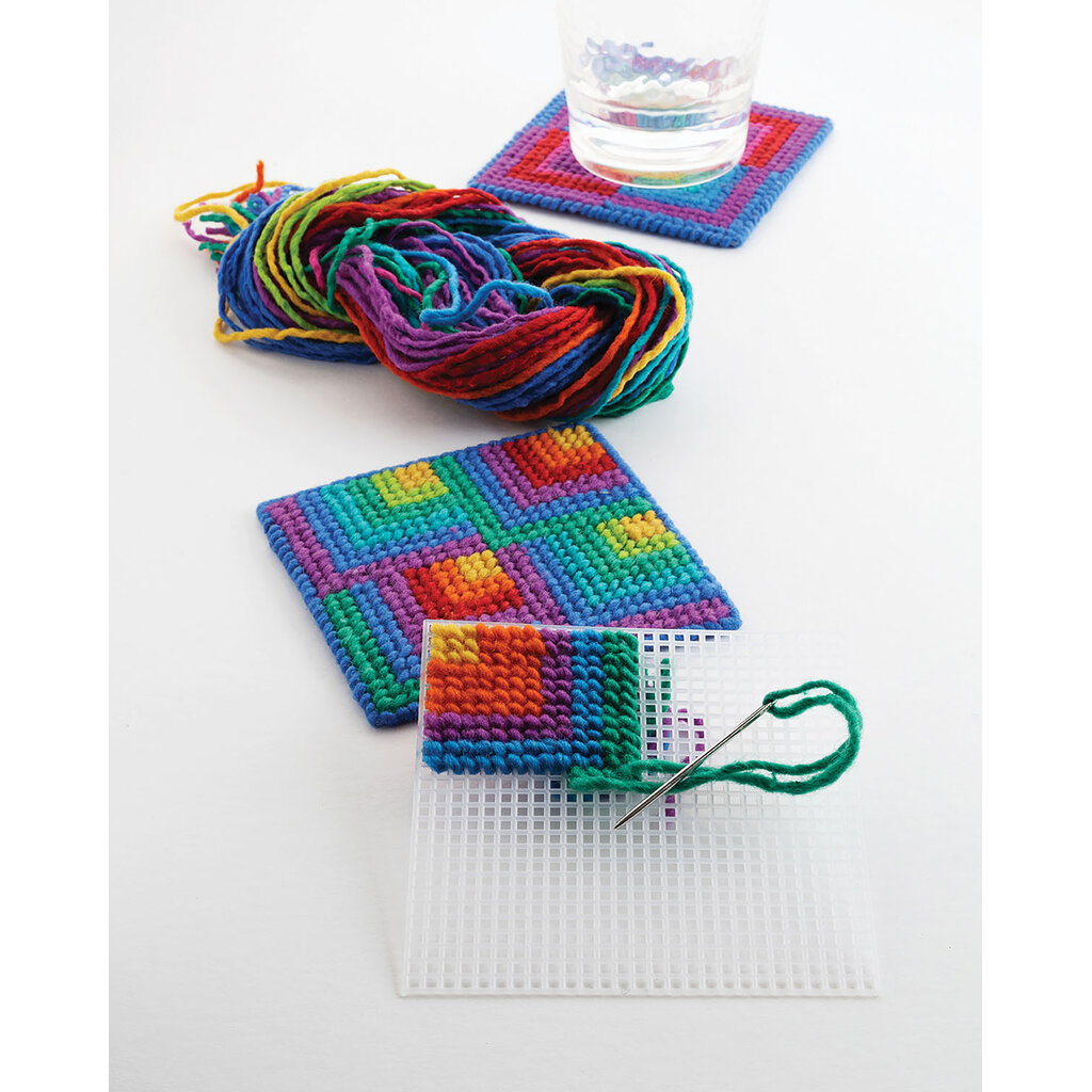 HARRISVILLE Discover Needlepoint Coaster Kit