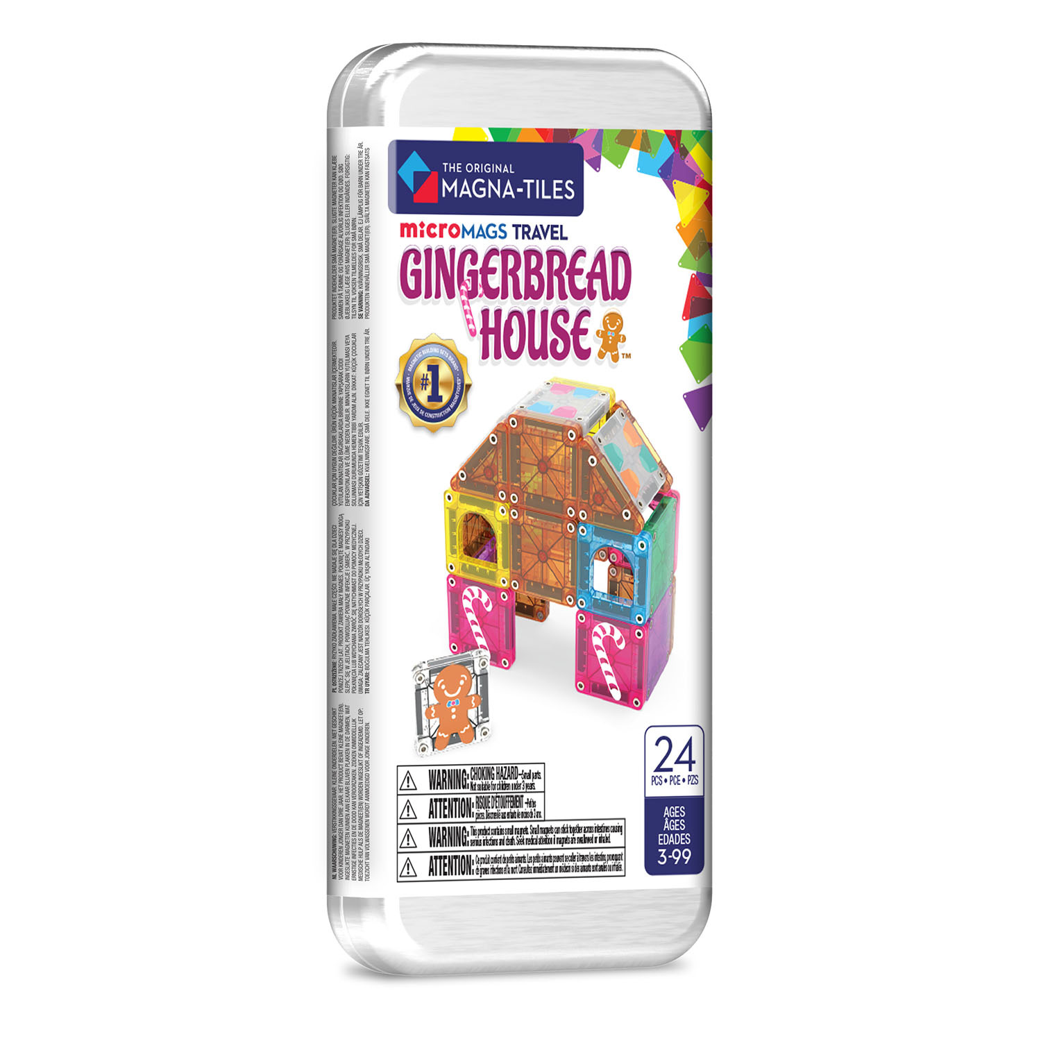 microMAGS Gingerbread House Travel 24 pc Set
