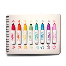 OOLY Jumbo Jots 8 Dual Tip Unicorn Markers