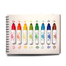 OOLY Jumbo Jots 8 Dual Tip Dinosaur Markers