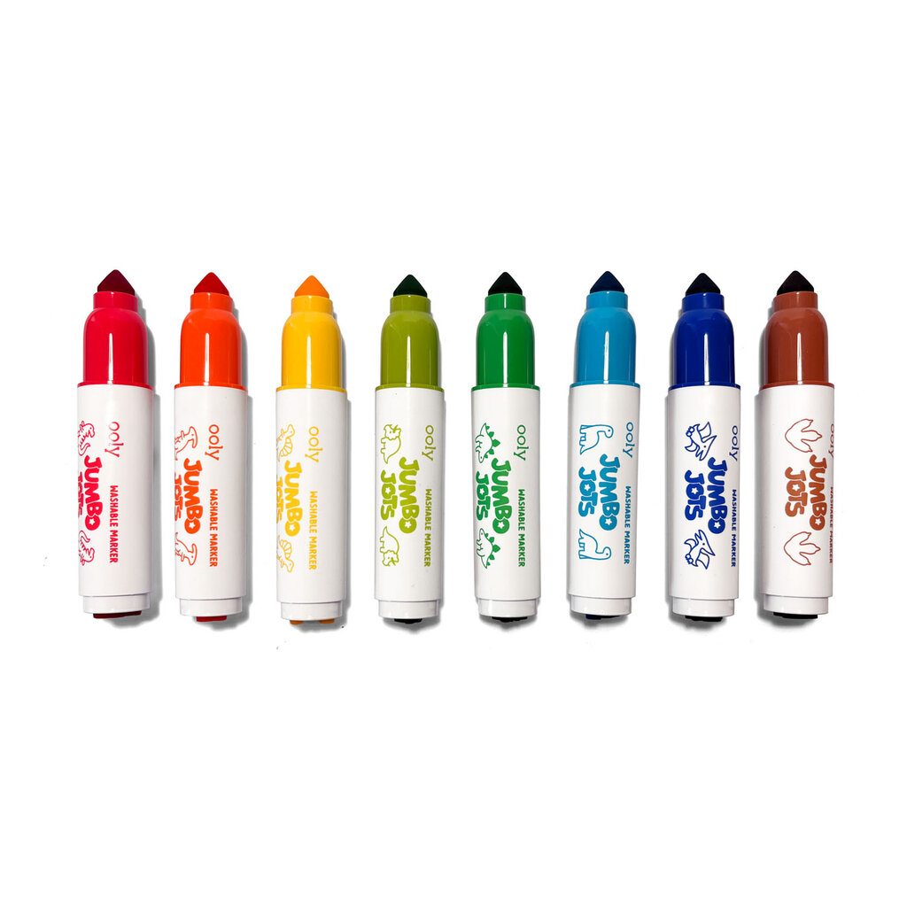 OOLY Jumbo Jots 8 Dual Tip Dinosaur Markers