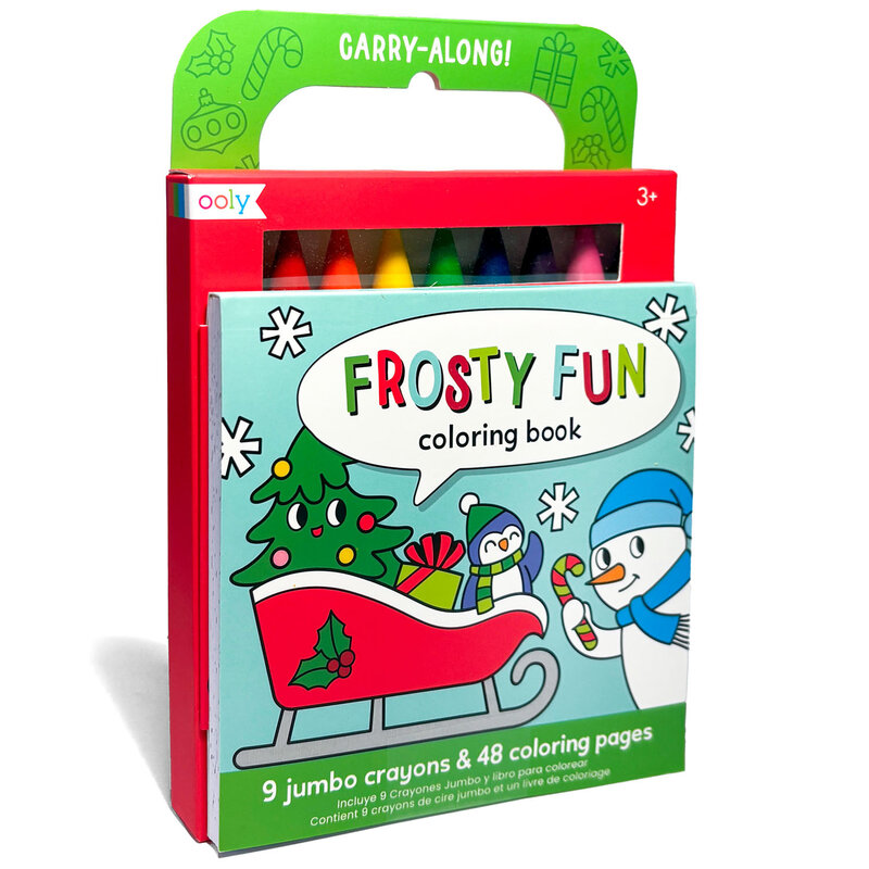 OOLY Frosty Fun Coloring Book Carry-Along