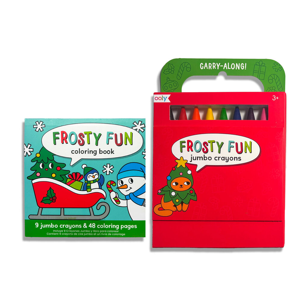 OOLY Frosty Fun Coloring Book Carry-Along