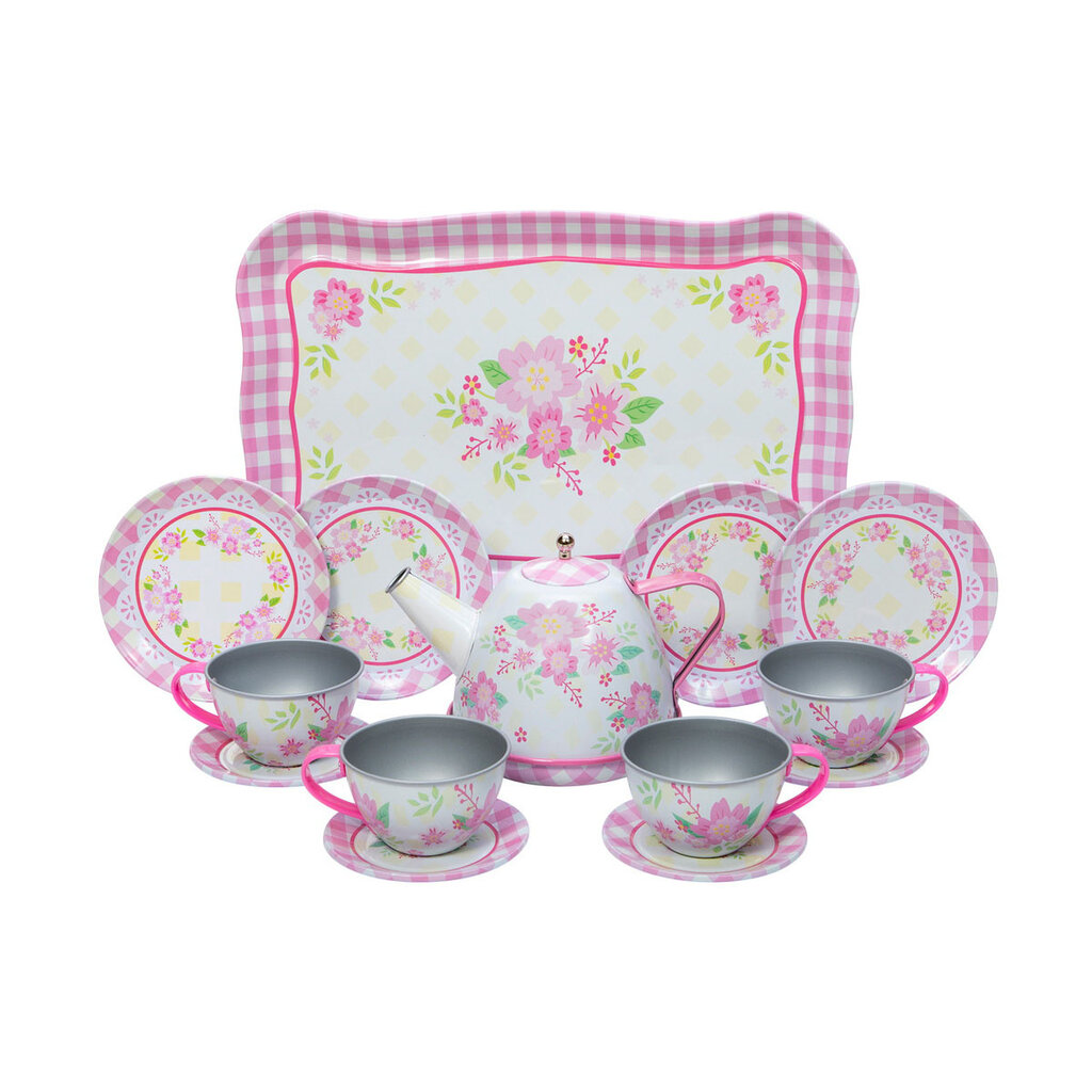 SCHYLLING Fancy Tin Tea Set 15 pc