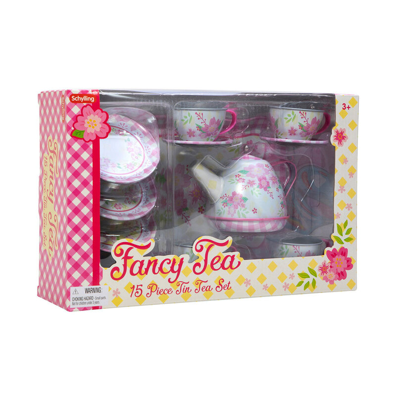 SCHYLLING Fancy Tin Tea Set 15 pc