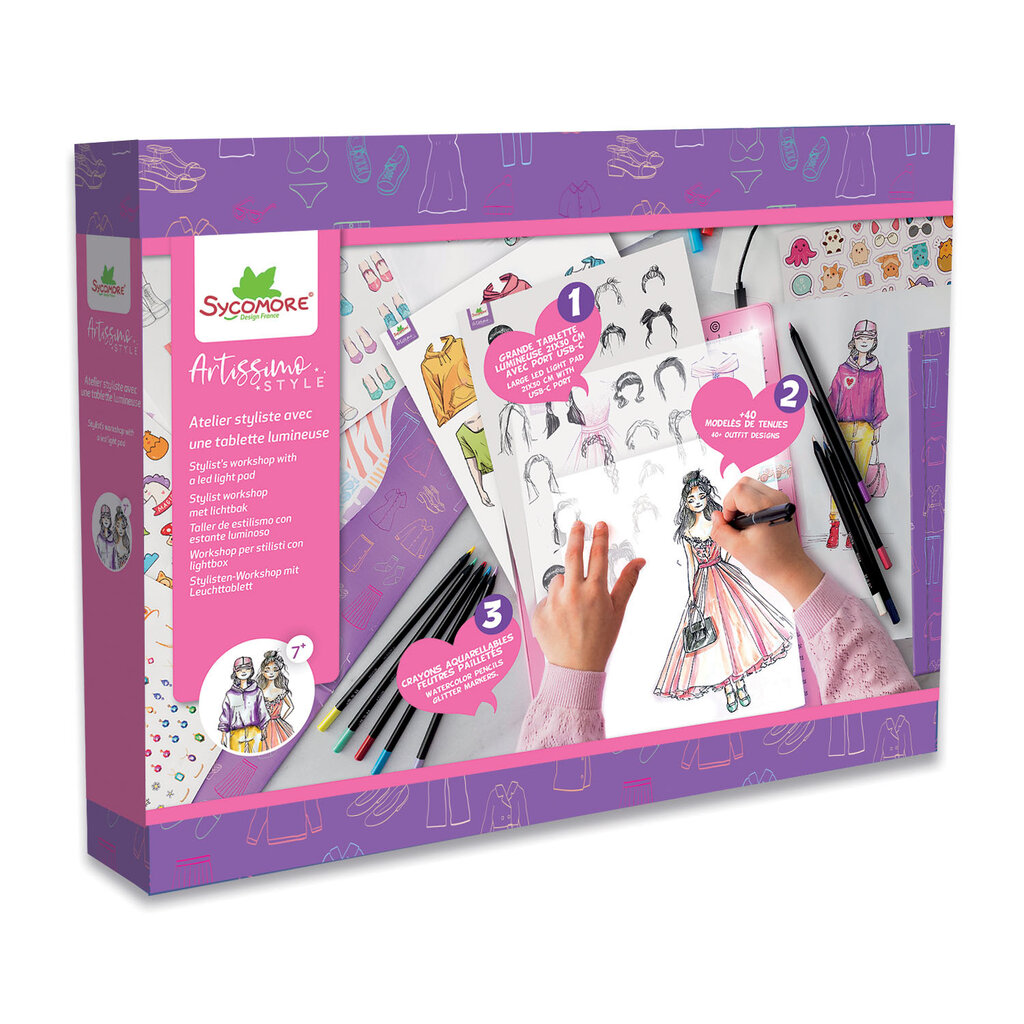 SPEEDY MONKEY Sycamore Stylist's Workshop with LED Light Pad