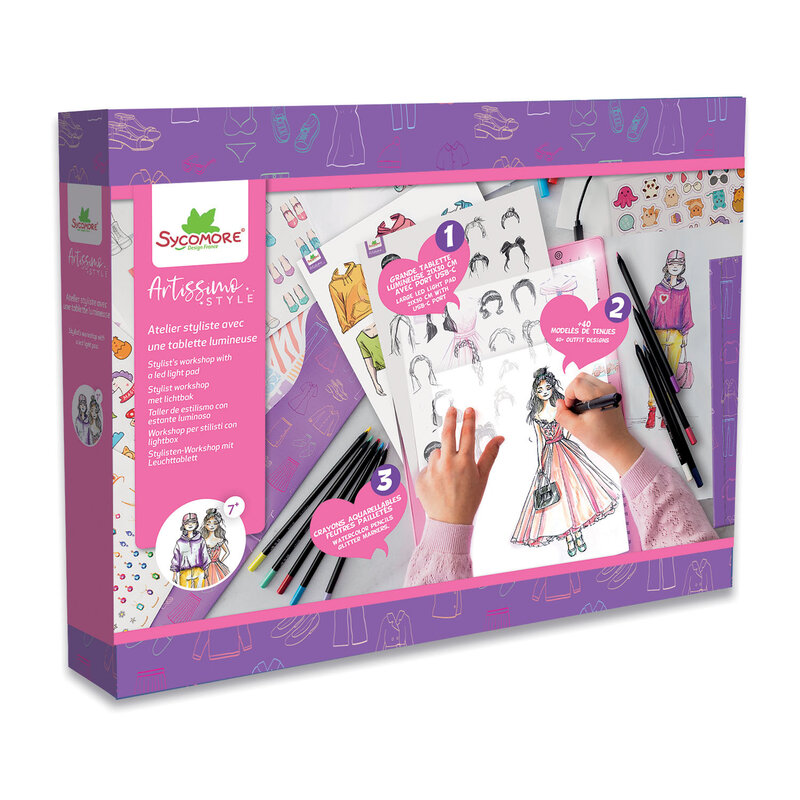SPEEDY MONKEY Sycamore Stylist's Workshop with LED Light Pad