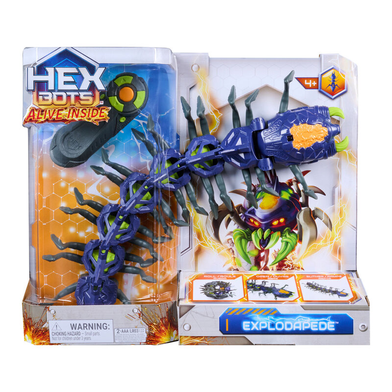 SPINMASTER HexBots Alive Inside RC Exploding Centipede