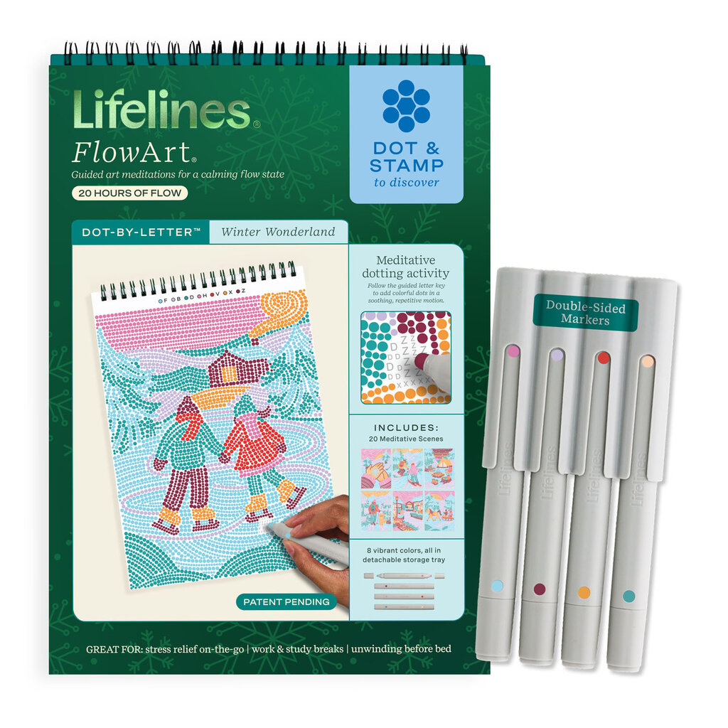 LIFELINES FlowArt Dot-by-Letter Winter Wonderland