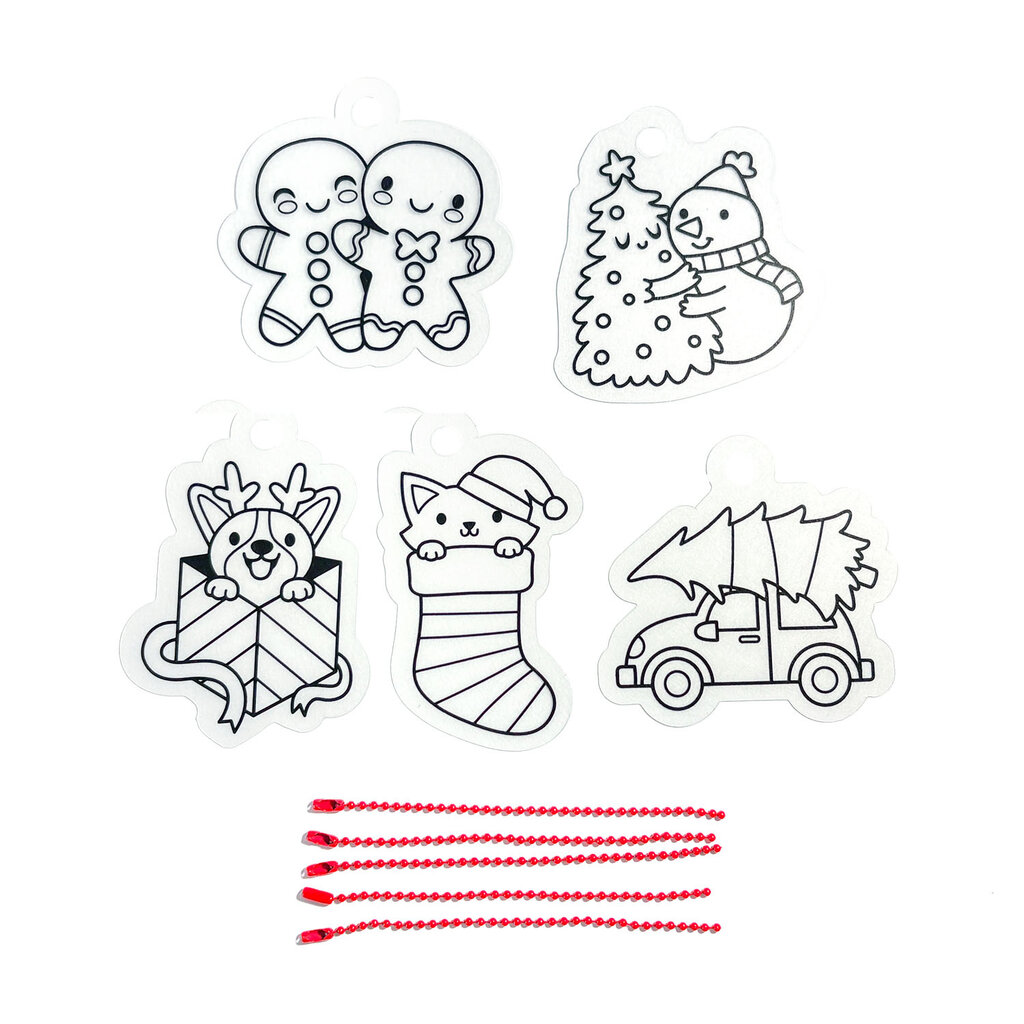 OOLY Holly Jolly Shrink-Its DIY Shrink Art Kit