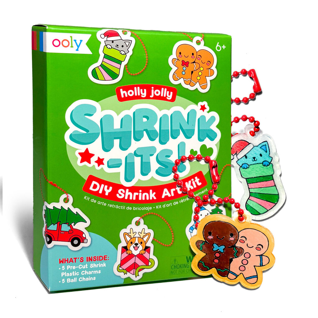 OOLY Holly Jolly Shrink-Its DIY Shrink Art Kit