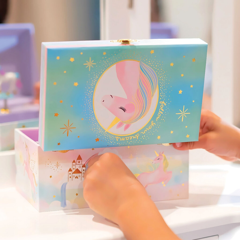US TOY Unicorn Musical Jewelry Box