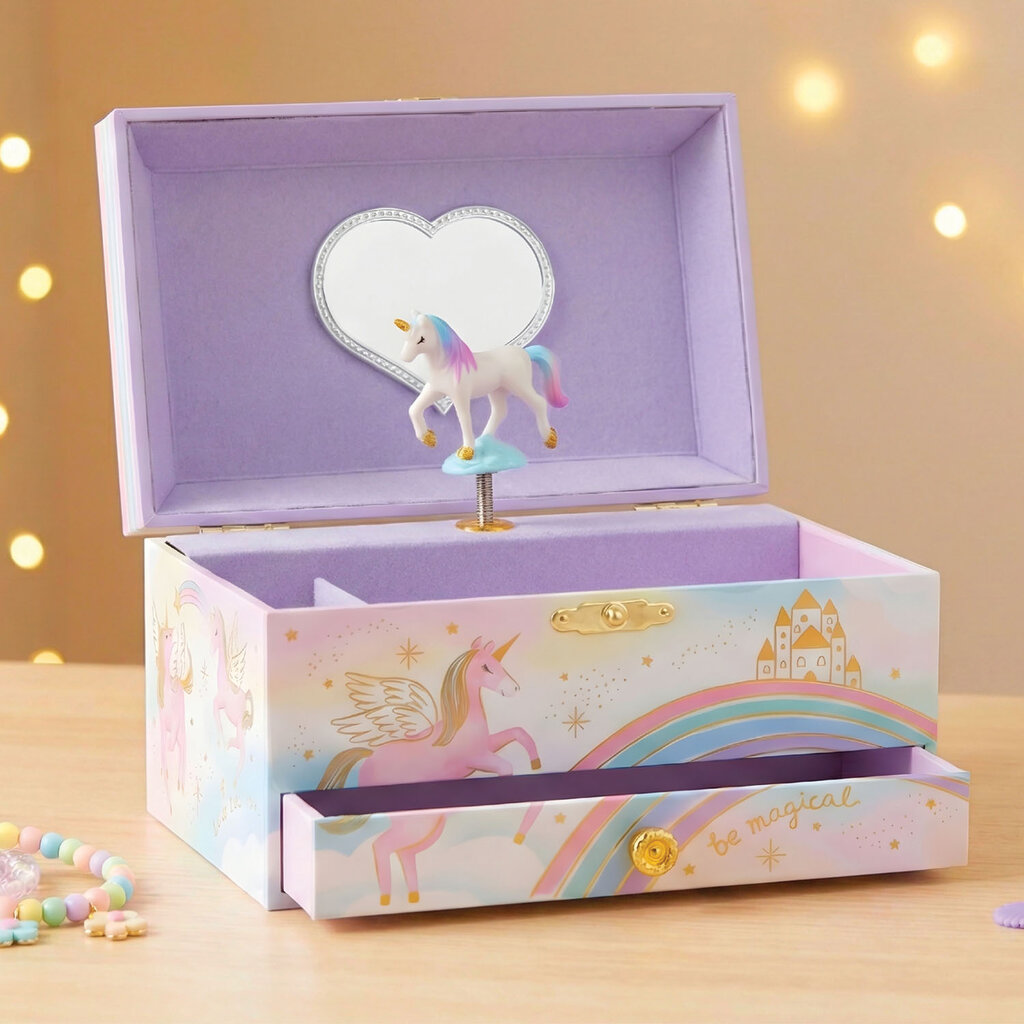 US TOY Unicorn Musical Jewelry Box