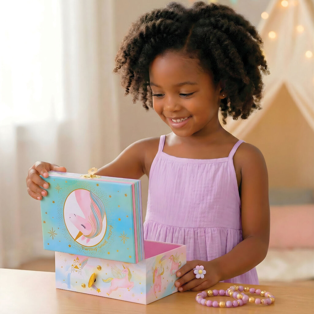 US TOY Unicorn Musical Jewelry Box