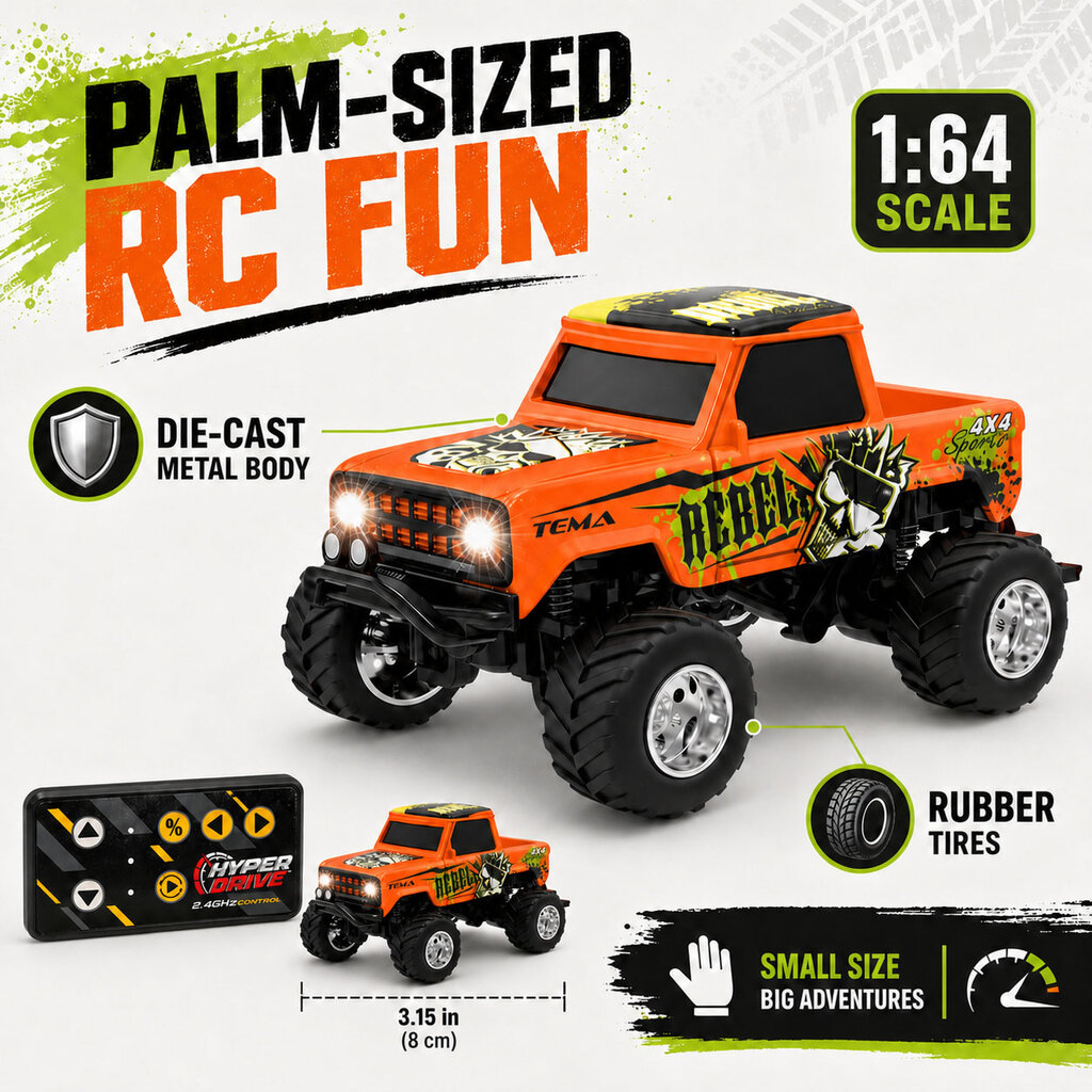 THIN AIR Hyper Drive Mini RC Retro Truck