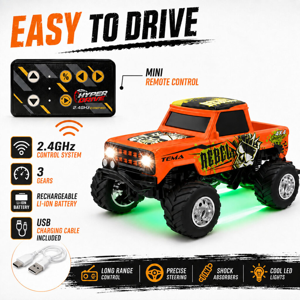 THIN AIR Hyper Drive Mini RC Retro Truck