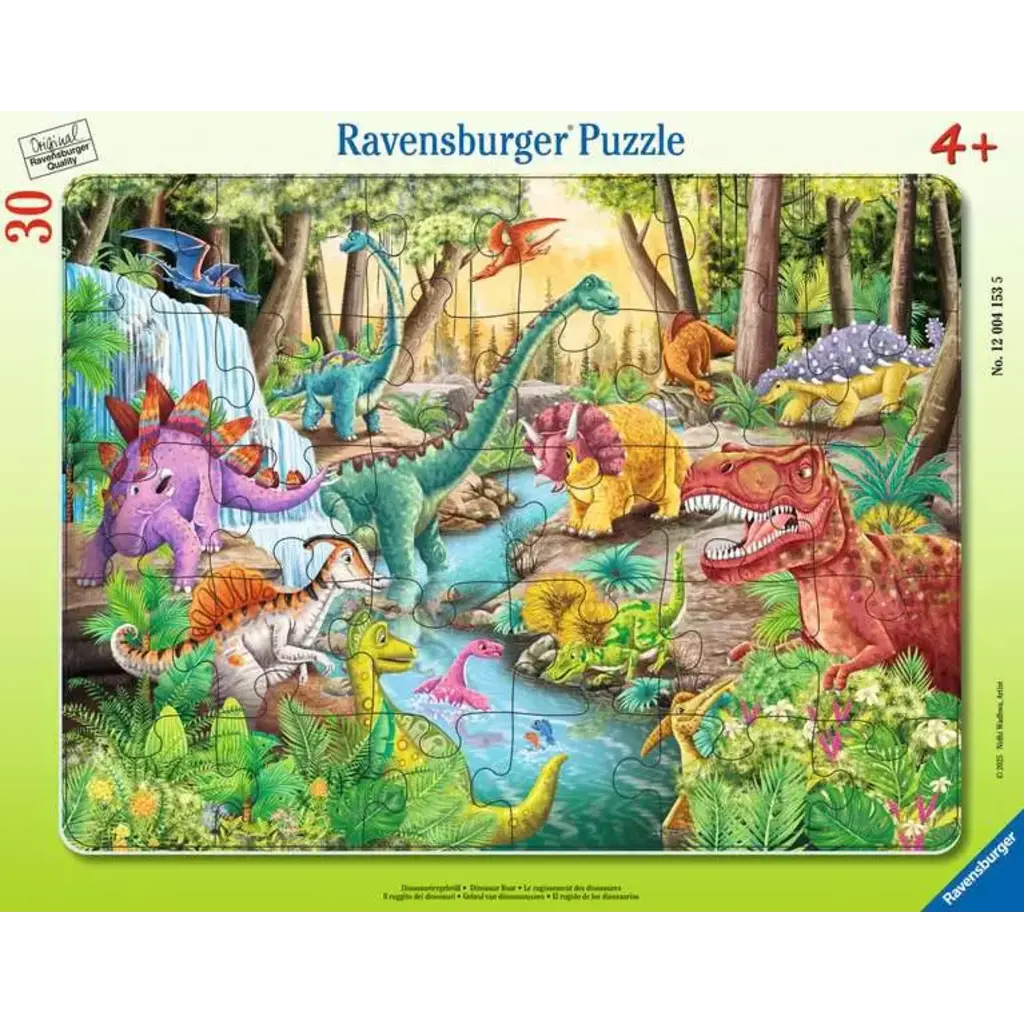 RAVENSBURGER Dinosaur Roar 30 Pc Frame Puzzle