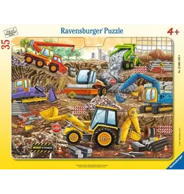 RAVENSBURGER Working Hard 35 Pc Frame Puzzle