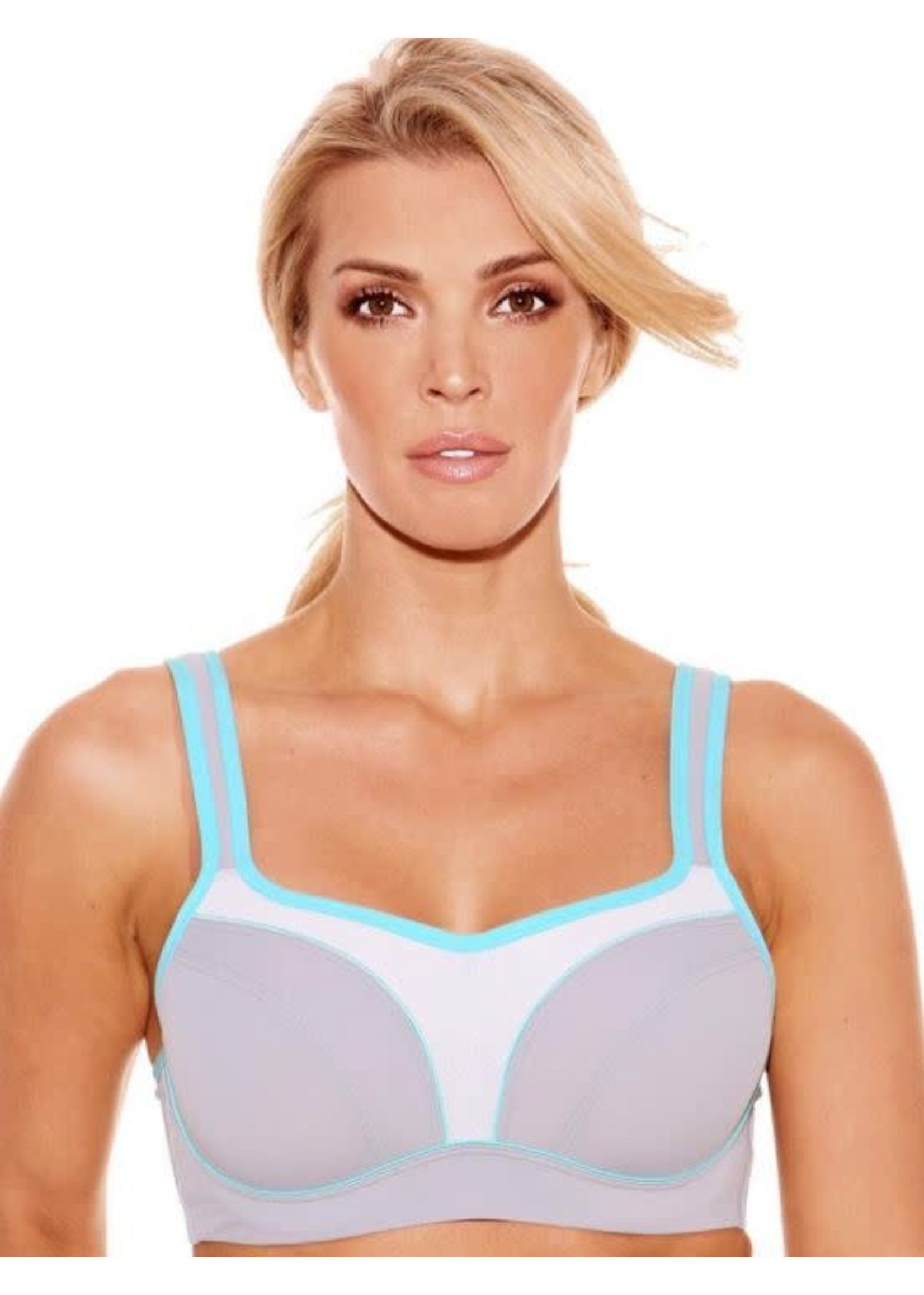 Pauline Sports Bra Grey – Cream Lingerie