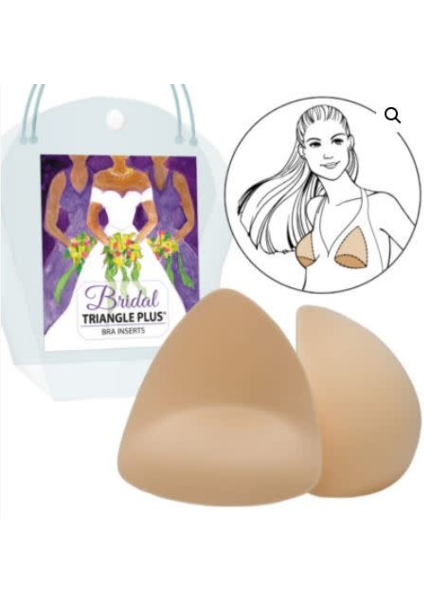 Bravo Full Push Up Bra Inserts. More Push up, Greater Cleavage! (Nude, A/B)  at  Women's Clothing store