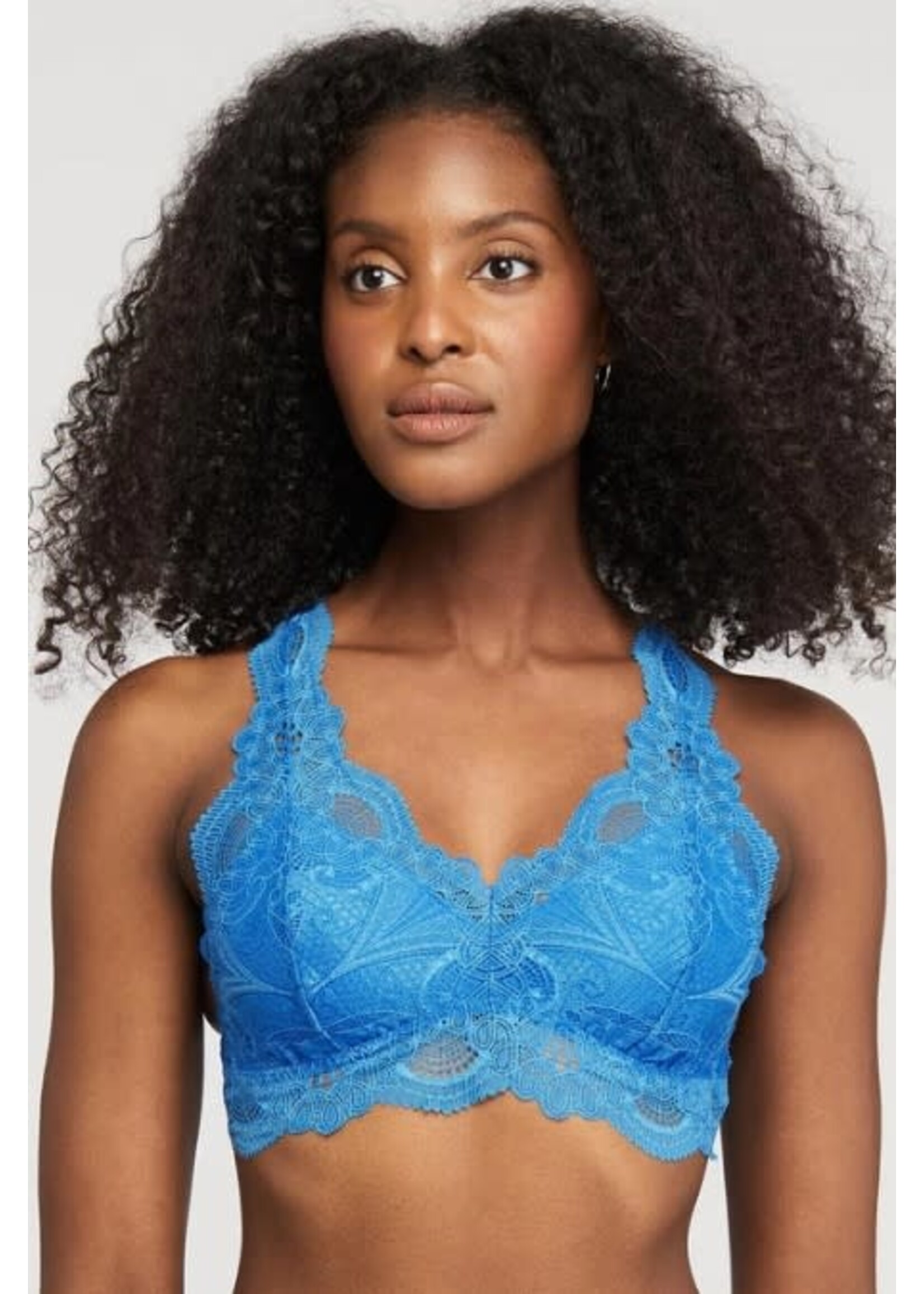 Blue Lace Bra 