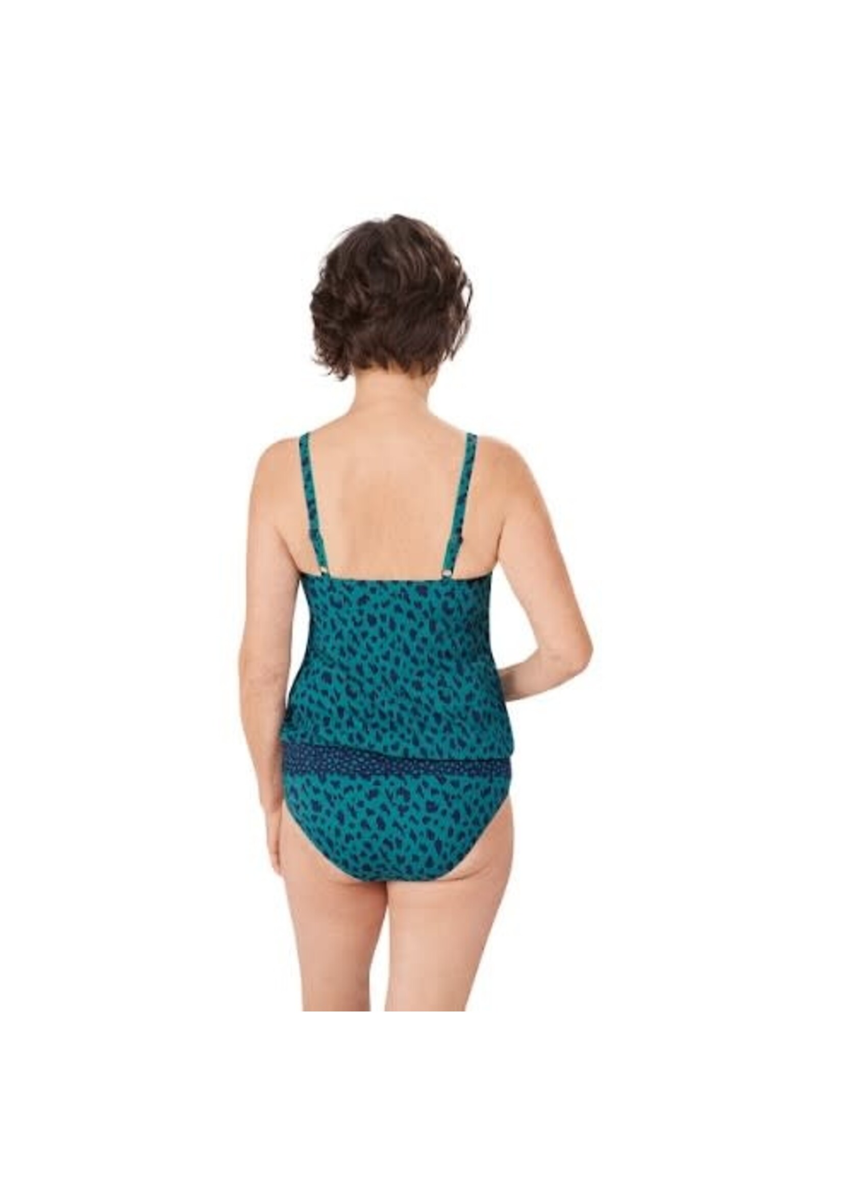 Manila Blouson Swim Top - Mastectomy Bra attached