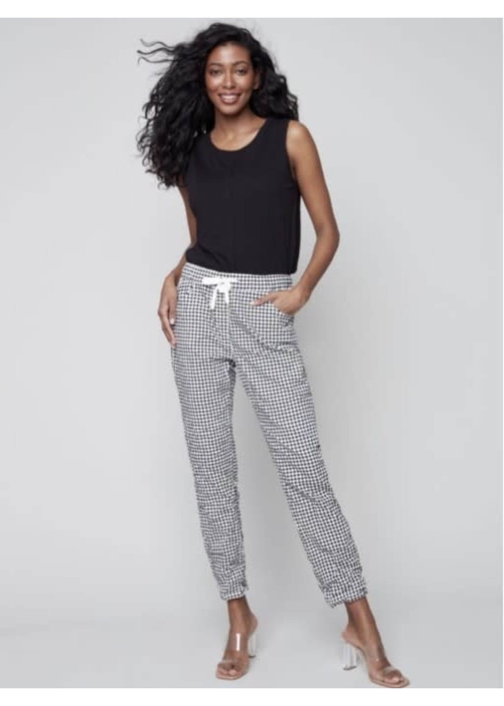 Charlie B CB Printed Crinkle Jogger Pant