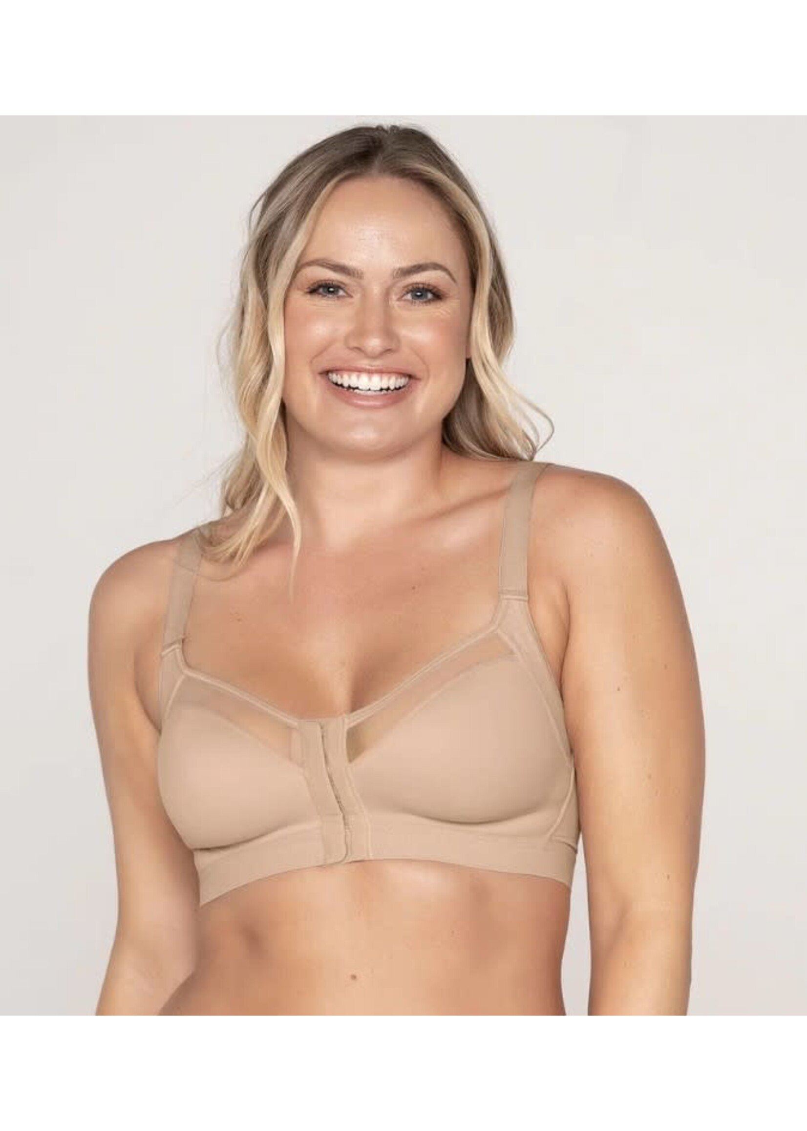 Leonisa Front-Close Wirefree Posture Corrector Bra