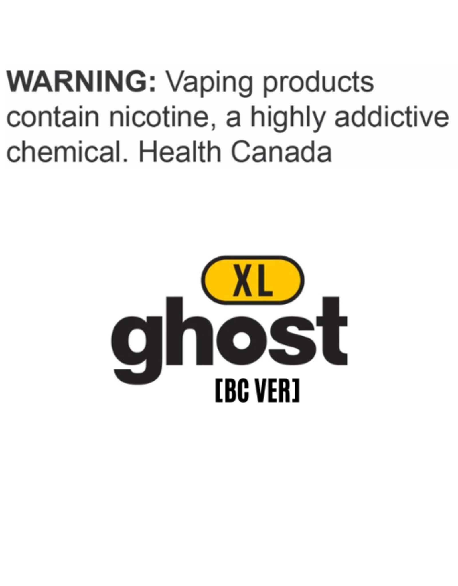 Ghost Ghost XL [BC] Disposable